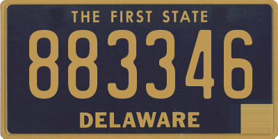 DE license plate 883346