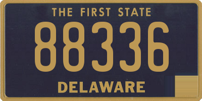 DE license plate 88336