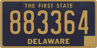 DE license plate 883364