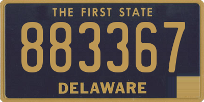 DE license plate 883367