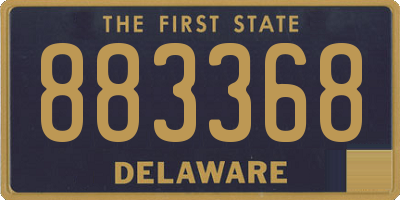 DE license plate 883368