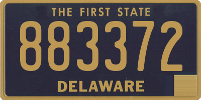 DE license plate 883372