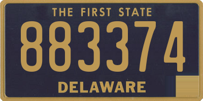 DE license plate 883374