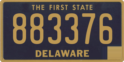 DE license plate 883376