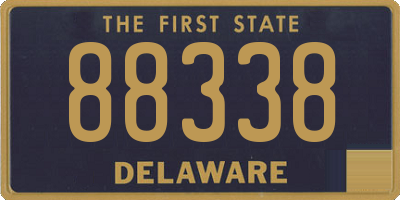 DE license plate 88338