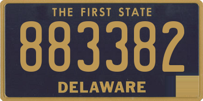 DE license plate 883382