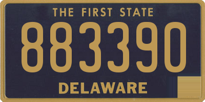 DE license plate 883390