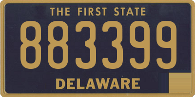 DE license plate 883399