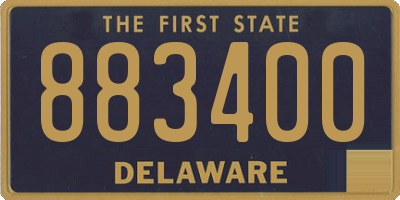DE license plate 883400
