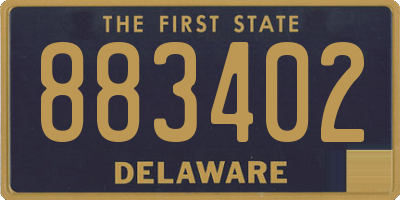 DE license plate 883402