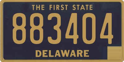 DE license plate 883404