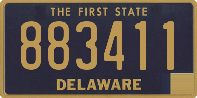 DE license plate 883411