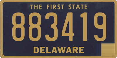 DE license plate 883419