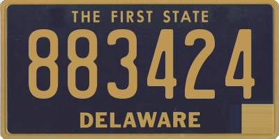 DE license plate 883424