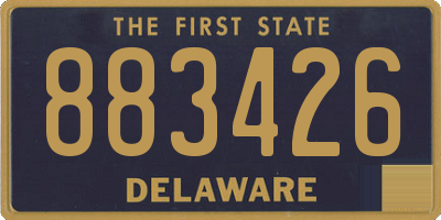 DE license plate 883426