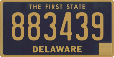 DE license plate 883439