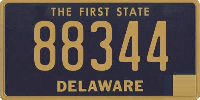 DE license plate 88344