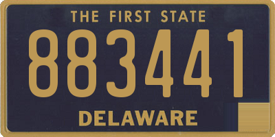 DE license plate 883441