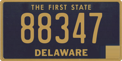DE license plate 88347