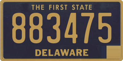 DE license plate 883475