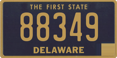 DE license plate 88349