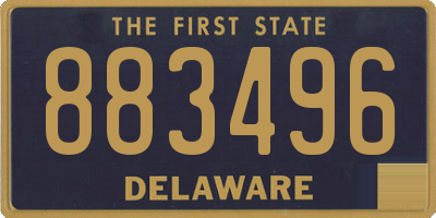 DE license plate 883496
