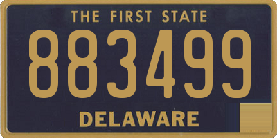 DE license plate 883499