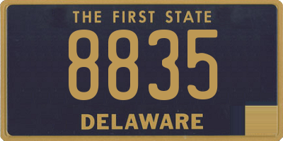 DE license plate 8835