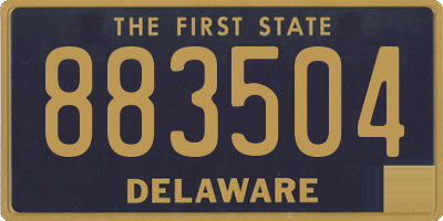 DE license plate 883504
