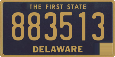 DE license plate 883513