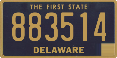 DE license plate 883514