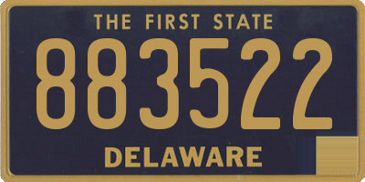 DE license plate 883522