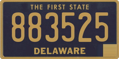 DE license plate 883525