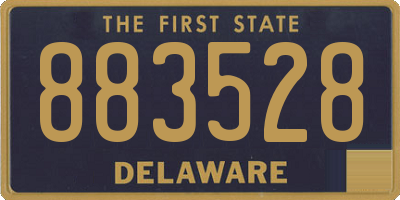 DE license plate 883528