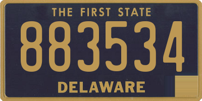 DE license plate 883534