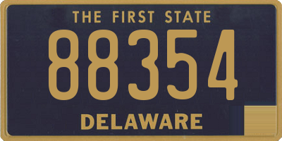 DE license plate 88354