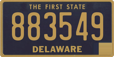 DE license plate 883549