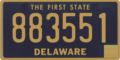 DE license plate 883551