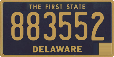 DE license plate 883552