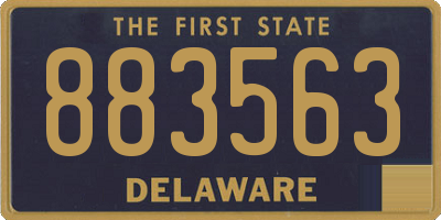 DE license plate 883563