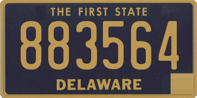 DE license plate 883564