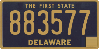 DE license plate 883577