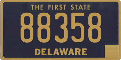 DE license plate 88358