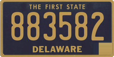 DE license plate 883582