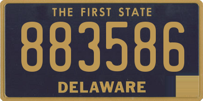 DE license plate 883586