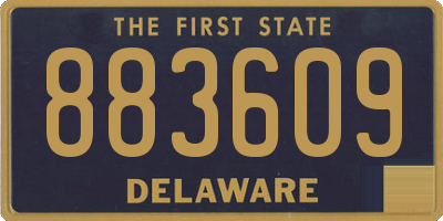 DE license plate 883609