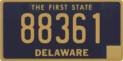 DE license plate 88361