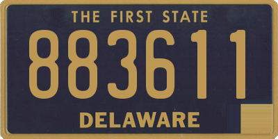 DE license plate 883611