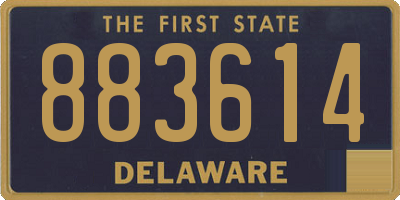 DE license plate 883614