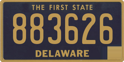 DE license plate 883626